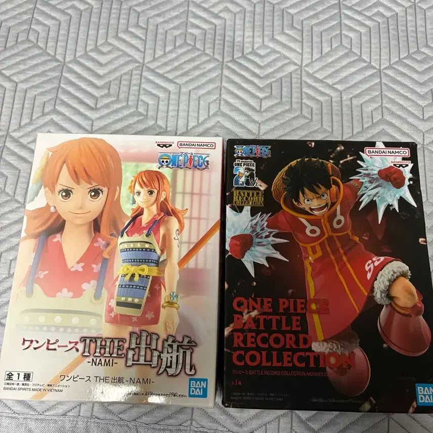 [BUNJANG] One Piece Battle Record Collection Luffy Nami Figure Set (Sealed) / 미개봉) 원피스 배틀 레코드 컬렉션 루피 나미 피규어