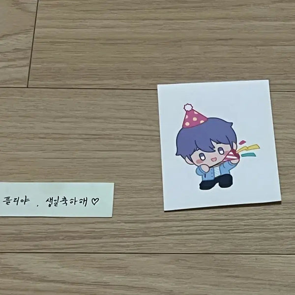 [BUNJANG] PLAVE Yejun Fortune Cookie Sticker & Hamin Birthday Message Set / 플레이브 포춘쿠키 스티커 생일메세지