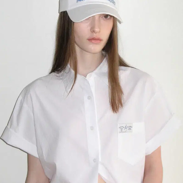 [BUNJANG] SINOON Half Sleeve Cotton Shirt / 시눈 반팔 셔츠 HALF SLEEVE COTTON SHIRT