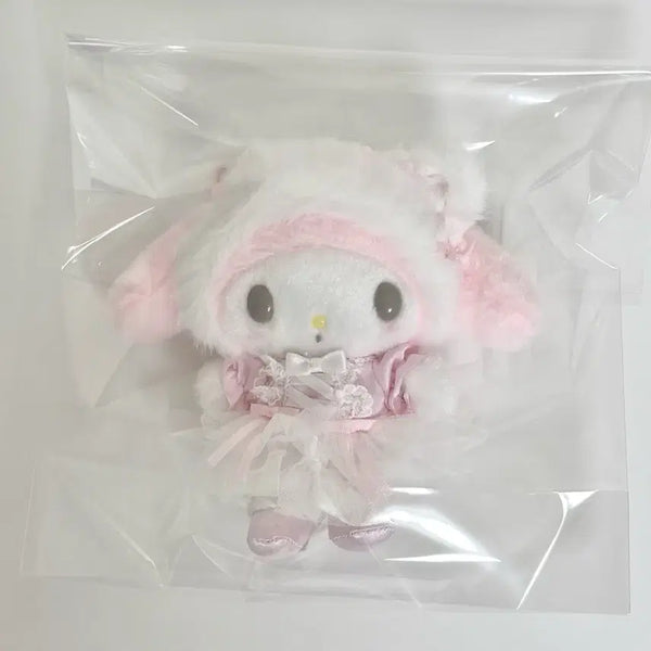 [BUNJANG] Sanrio My Melody Ballerina Shiro Neko Mascot Doll Keychain / 새상품) 마이멜로디 발레리나 시로네코 마스코트 인형 키링