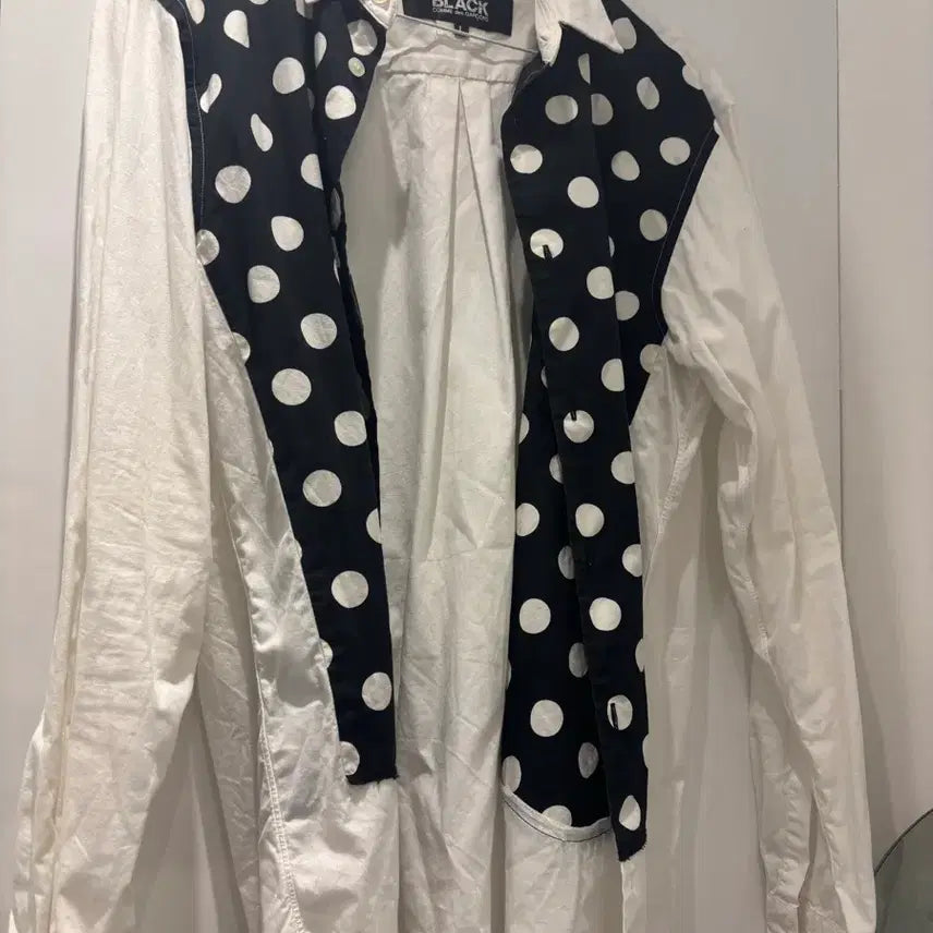 [BUNJANG] Comme des Garçons Black Polka Dot Shirt L / 꼼데가르송 블랙 도트 셔츠 L