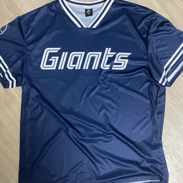 [BUNJANG] Lotte Giants Military Series Navy Short-Sleeve Jersey T-Shirt XL / XL) 롯데 자이언츠 밀리터리 시리즈 네이비 반팔 져지 배포물 티셔츠