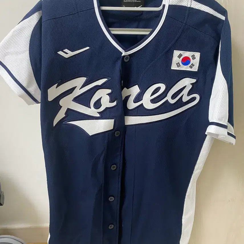 [BUNJANG] KBO National Team Baseball Jersey (Size L / 100) - Unmarked / KBO 국대니폼 야구 노마킹 L (100) 유니폼