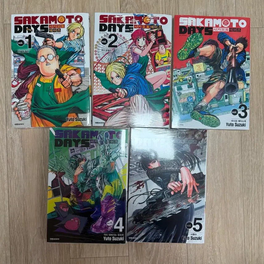 [BUNJANG] Sakura Days Manga Volumes 1-5 Set / 사카모토 데이즈 1-5권 세트 만화책