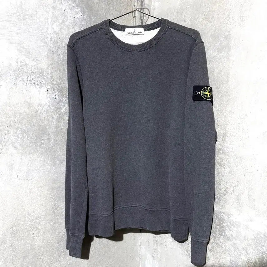 [BUNJANG] Stone Island Side Badge Sweatshirt - Size S / [S] 스톤아일랜드 사이드 와펜 맨투맨