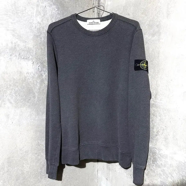 [BUNJANG] Stone Island Side Badge Sweatshirt - Size S / [S] 스톤아일랜드 사이드 와펜 맨투맨