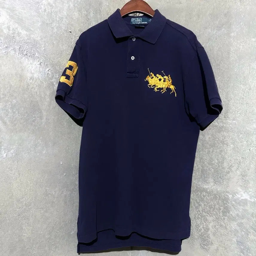 [BUNJANG] Polo Ralph Lauren Men's Embroidered Horse Logo Polo Shirt - Size M / [M] 폴로 랄프로렌 기마 자수 로고 카라 반팔 티셔츠