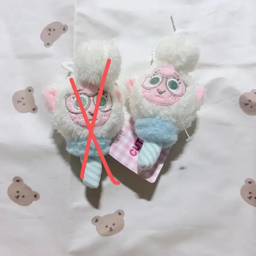 [BUNJANG] Zootopia Sheep Lollipop Plush Keychain / 주토피아 안경 쓴 양 막대사탕 인형 키링