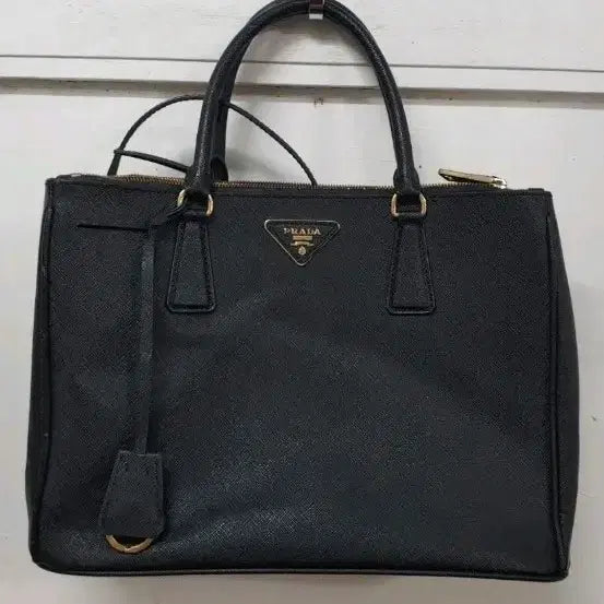 [BUNJANG] Prada Saffiano Leather Tote Bag Black / 프라다 사피아노 토트백 블랙