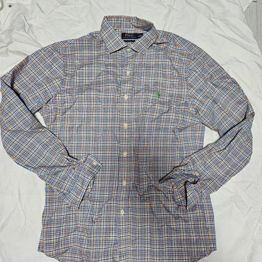 [BUNJANG] Polo Ralph Lauren Green Pony Check Shirt L / 폴로랄프로렌 그린 포니 체크 셔츠 L