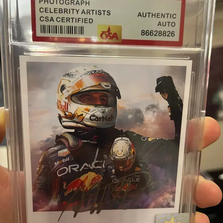 [BUNJANG] Max Verstappen Signed Photocard / 막스 베르스타펜 친필싸인 포토카드