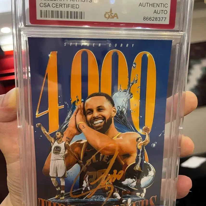 [BUNJANG] Stephen Curry Autographed Photocard with CSA Certified Case / 스테판 커리 친필싸인 포토카드  | CSA 인증 케이스 포함 | 소장용 최상급