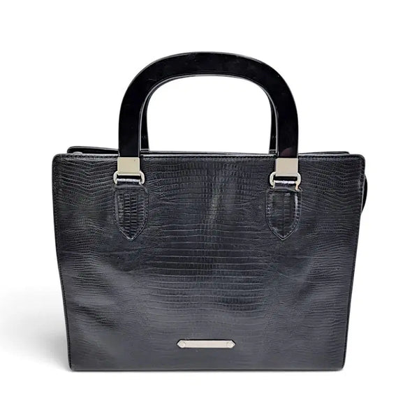 [BUNJANG] Jean Paul Gaultier Embossed Leather Handbag / 장폴고티에 크로크 형압 레더 핸드백 y2k