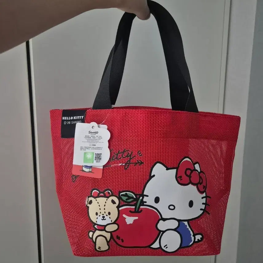 [BUNJANG] Hello Kitty Mesh Bag / 헬로키티 메쉬가방 물놀이가방 수영가방