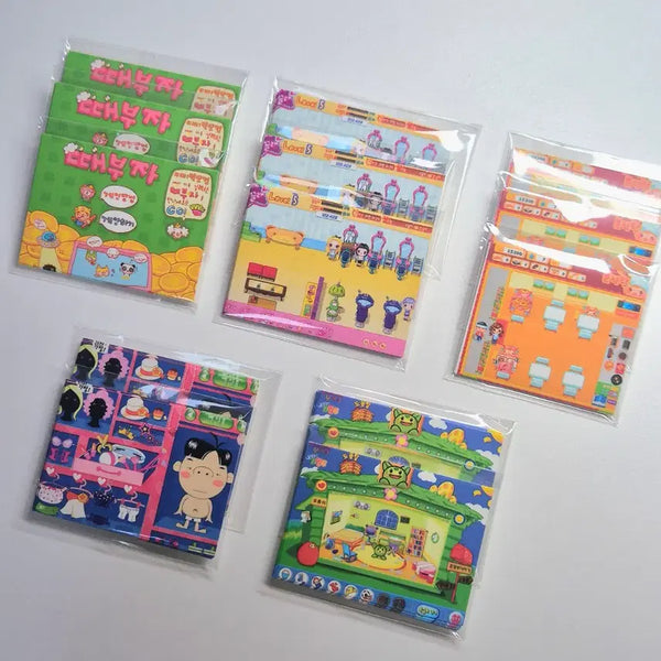 [BUNJANG] Retro Game Stickers 130 pcs / 고전 게임 마감인스 130장