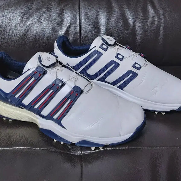 [BUNJANG] Adidas Powerband Boa Boost Men's Spiked Golf Shoes (260mm) / 아디다스 파워밴드 보아 부스트 남성용 스파이크 골프화(260mm)