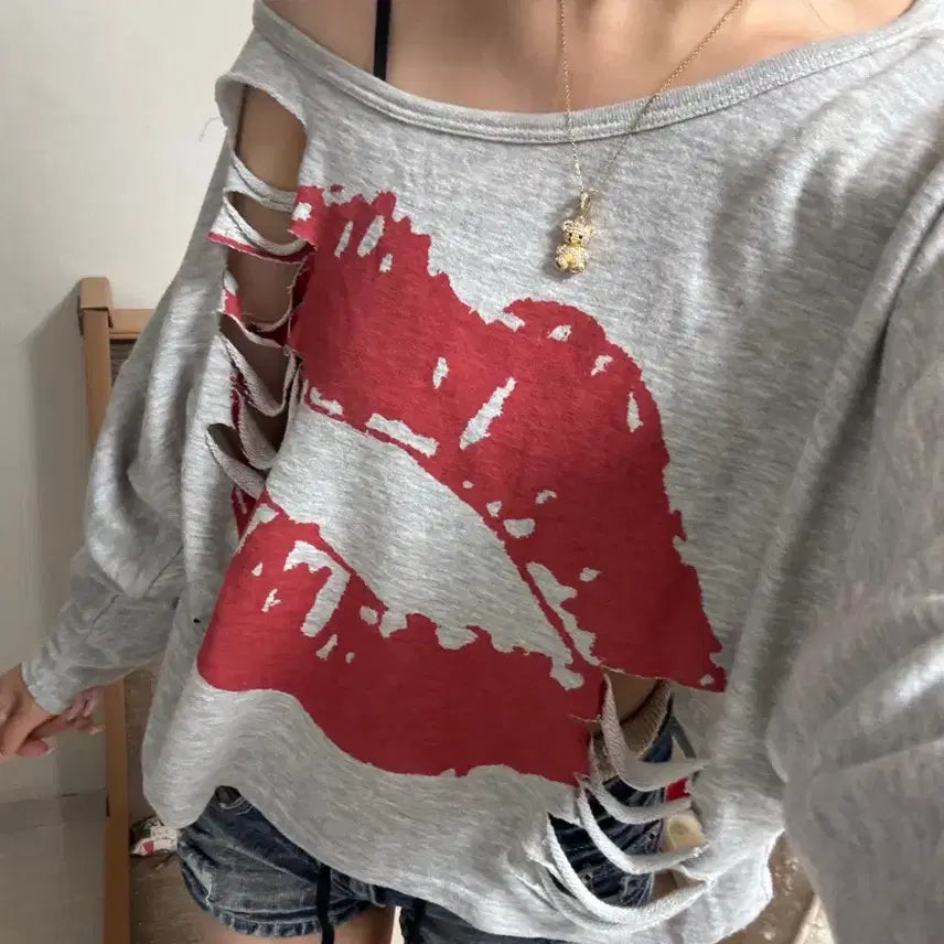 [BUNJANG] Lazy Daisy Short Sleeve T-Shirt Baby Metal Club / Lazy daisy 반팔 티셔츠 갸루 베이비메탈클럽