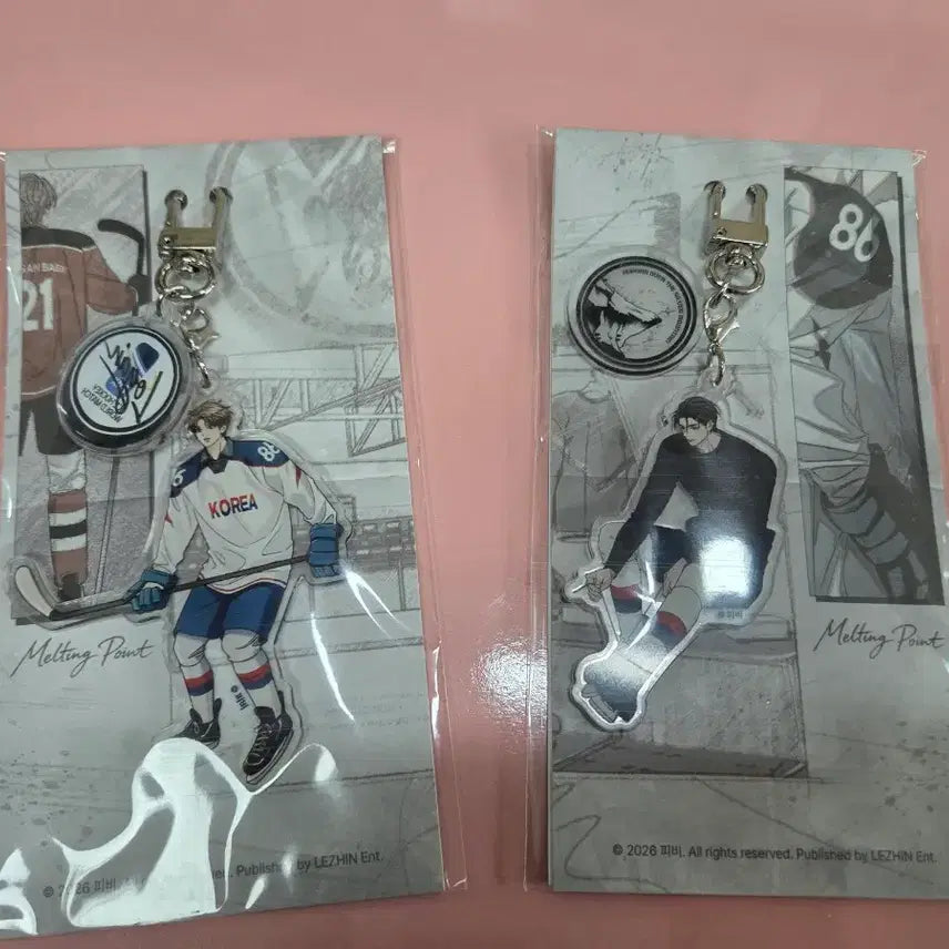 [BUNJANG] Haebing Gukseon Rebom Character Keyring (Ian + Eun-san Bundle Set) / 해빙곡선 레봄 캐릭터 키링(이안+은산 일괄)