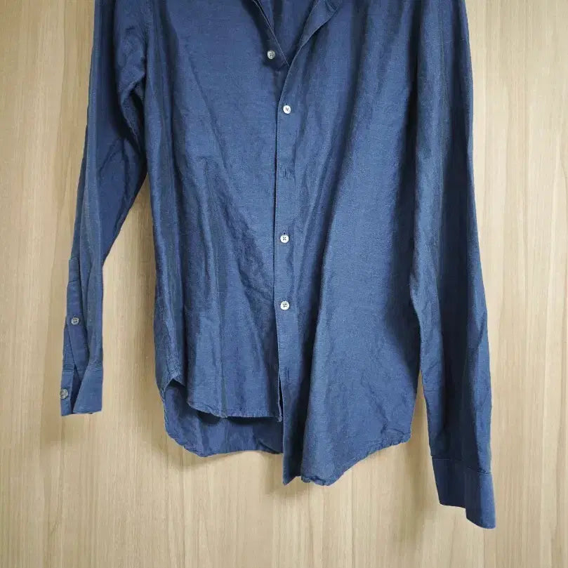 [BUNJANG] Theory Navy Linen Shirt M / 띠어리 맨 정품 네이비 신형 린넨셔츠 M 105