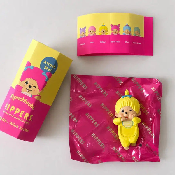[BUNJANG] Monchhichi Hyper Colors Wink Lemon / [단순개봉] 몬치치 히퍼 컬러즈 윙크