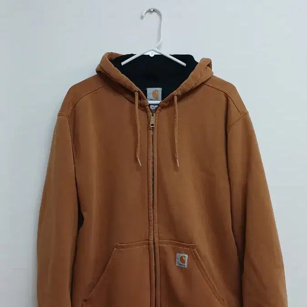 [BUNJANG] Carhartt Brown Zip-Up Hoodie / 칼하트 후드집업 브라운