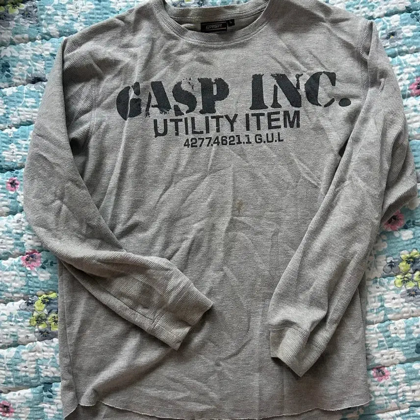 [BUNJANG] Gasp Long Sleeve Gray / Gasp 가스프 롱슬리브