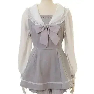 [BUNJANG] Lizlisa Sailor Setup Gray / 리즈리사 세일러 셋업 그레이