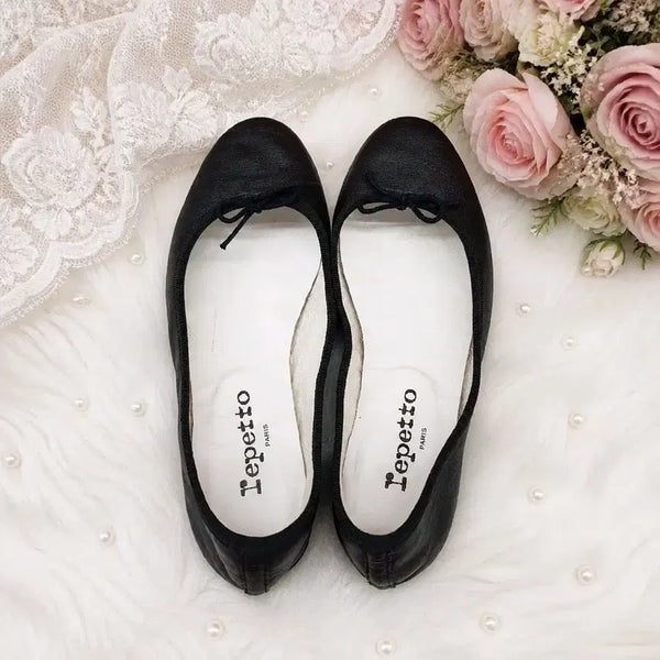 [BUNJANG] Repetto Ribbon Leather Ballet Flats Shoes Size 37.5 / 레페토(Repetto)  리본 레더 플랫슈즈 37.5사이즈