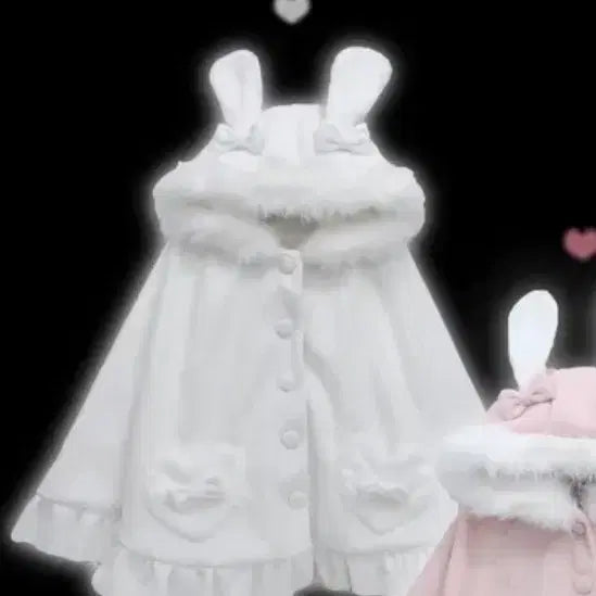 [BUNJANG] Lolita Rabbit Ear Cape Coat / 지뢰계 양산형 케이프 코트