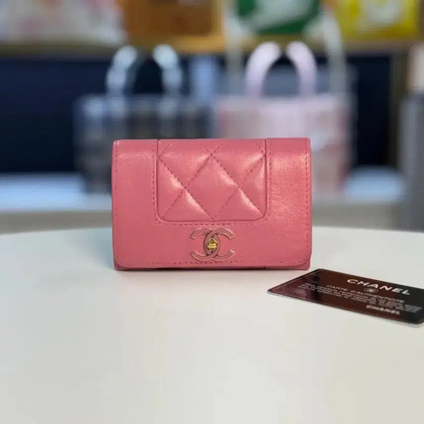 [BUNJANG] Chanel Lambskin Mademoiselle Clasp Wallet / 샤넬 램스킨 마드모아젤 똑딱이
