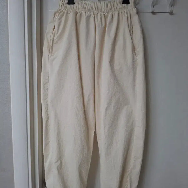 [BUNJANG] Ivory Cotton Pants - Free Size / 아이보리색 면바지 ㅡ프리