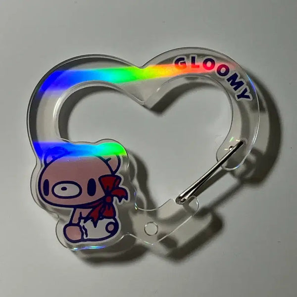 [BUNJANG] Gloomy Bear Aurora Carabiner Gacha Heart / 글루미베어 오로라 카라비너 가챠 하트