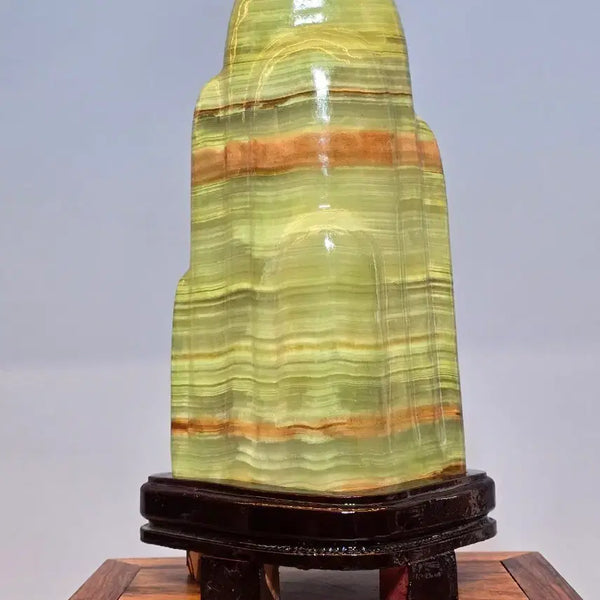 [BUNJANG] Natural Jade Stone Mineral Display / 26072802 좋은 기운을 내뿜는 옥 가공석 광물 수석 팝니다