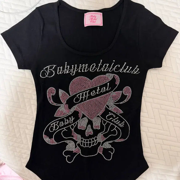 [BUNJANG] BemyMetalClub Skull T-Shirt Black / 베메클 스컬티 black