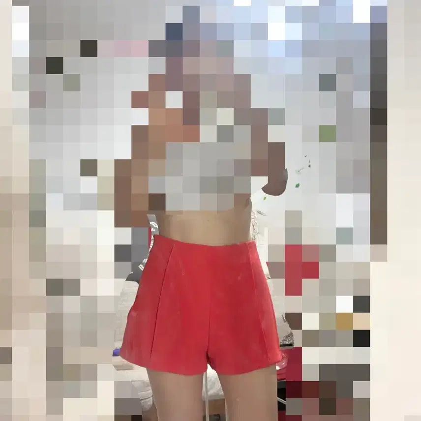 [BUNJANG] Sweet Soup Orange High-Waisted Shorts / sweet SOUPㅡ 주황색 반바지 55/상태 최상
