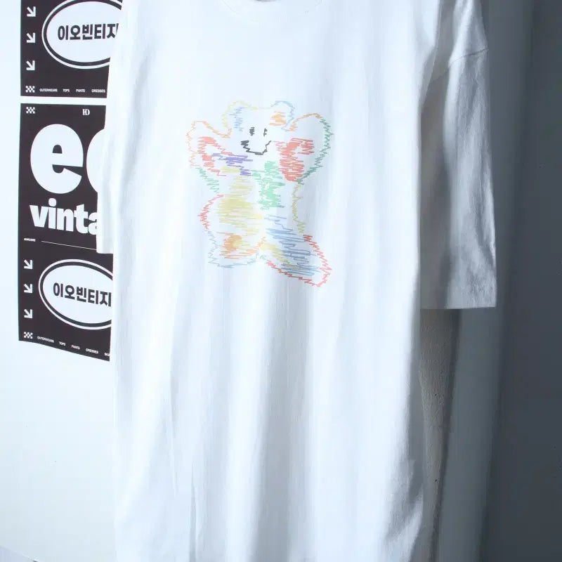 [BUNJANG] Grayver Oversized Bear Graphic T-Shirt XL-2XL / (XL-2XL) 그레이버 반팔 티셔츠 빅사이즈 곰돌이 키치-H35589