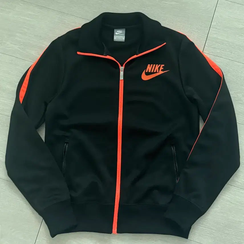 [BUNJANG] Nike Track Top - Black/Orange / 나이키 트랙탑 검형 오렌지