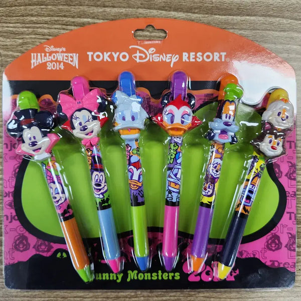 [BUNJANG] Tokyo Disneyland Halloween Vampire Ballpoint Pen Set (6 pieces) / 도쿄 디즈니랜드 볼펜 세트 (6개)