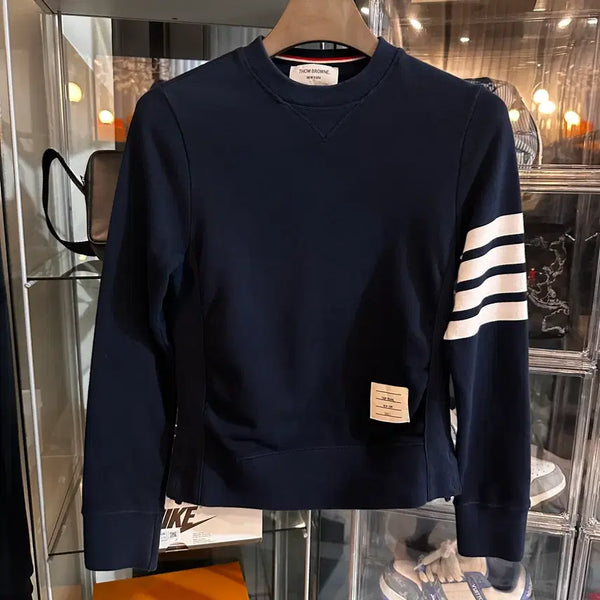 [BUNJANG] Thom Browne Striped Sweatshirt Size 1 / 톰브라운 사선 맨투맨 1사이즈