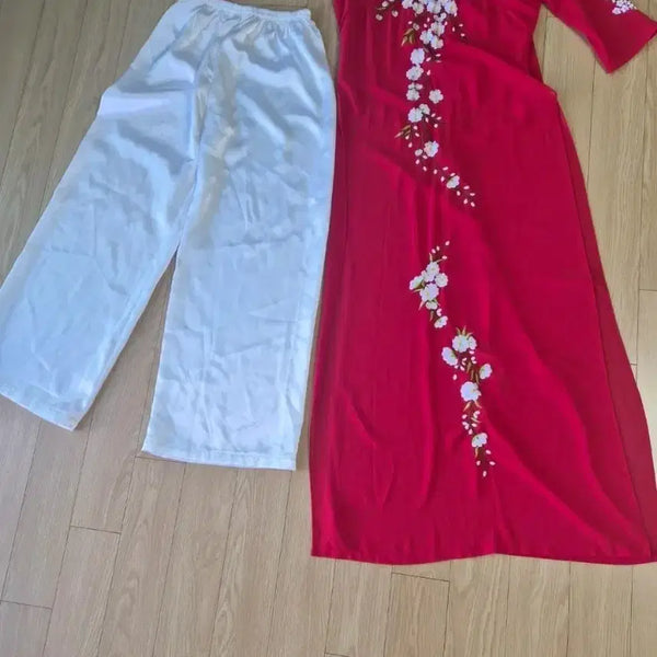 [BUNJANG] Aodai Top and Bottom Set L Size / 아오자이상하복 L 브라