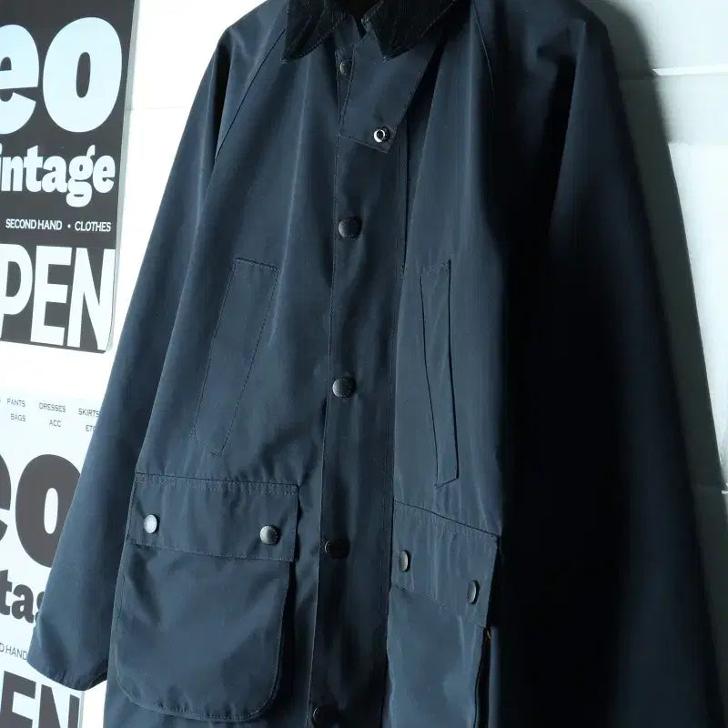 [BUNJANG] Barbour Waxed Bedale Slim Fit Zip-Up Windbreaker Jacket / (L) 바버 집업 바람막이 점퍼자켓 논왁스 슬림 비데일 캐주얼-H35512
