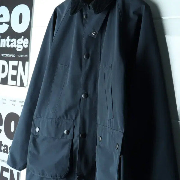 [BUNJANG] Barbour Waxed Bedale Slim Fit Zip-Up Windbreaker Jacket / (L) 바버 집업 바람막이 점퍼자켓 논왁스 슬림 비데일 캐주얼-H35512