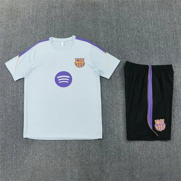 [BUNJANG] Barcelona Football Training Kit Short Sleeve Pedri Olmo Gray / (새상품)2627 바르셀로나 반팔 축구트레이닝복 라민야말 페드리 올모 그레이