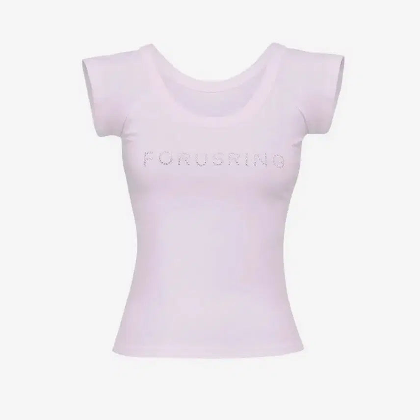 [BUNJANG] Foreing B.Jewel Logo Tee (Pink) / 포어링 B.jewel logo tee (pink) 비쥬얼 로고티