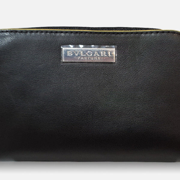 [BUNJANG] Bvlgari Perfume Men's Double Zipper Denim Pouch / 불가리퍼퓸 남자 이중지퍼 데님파우치