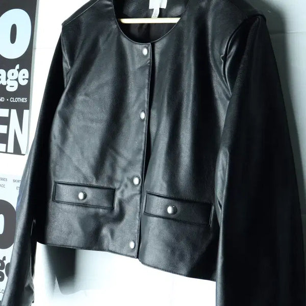 [BUNJANG] H&M Zip-Up Windbreaker Jumper Jacket Semi-Crop / W(F) 에이치앤엠 집업 바람막이 점퍼자켓 세미크롭 바이크-H35528