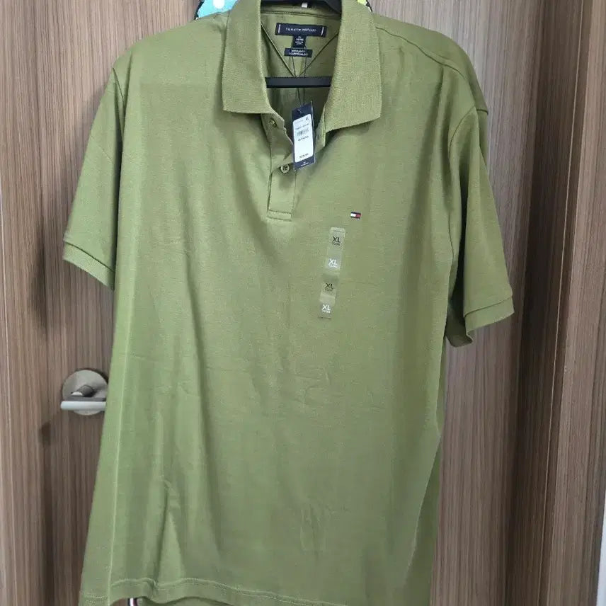 [BUNJANG] Tommy Hilfiger Logo Pique Polo Shirt Olive Green XL / [새상품] 타미힐피거 카라티 (올리브그린)