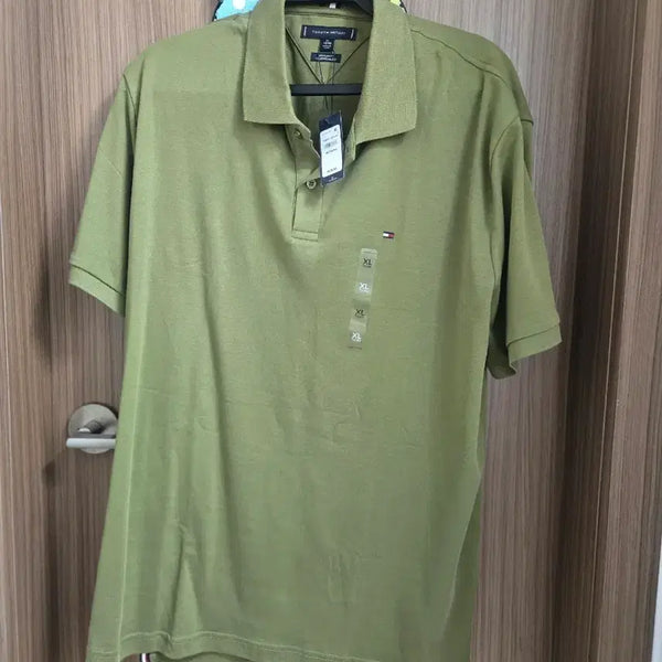 [BUNJANG] Tommy Hilfiger Logo Pique Polo Shirt Olive Green XL / [새상품] 타미힐피거 카라티 (올리브그린)