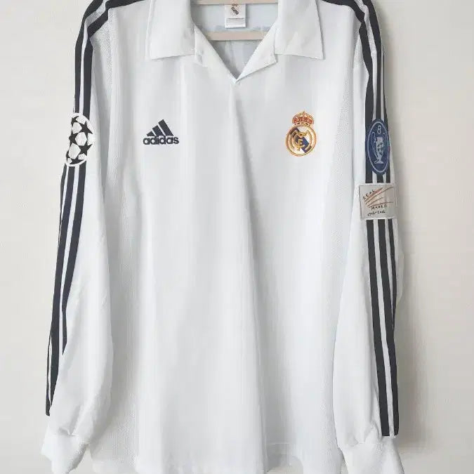 [BUNJANG] Real Madrid 100th Anniversary Long Sleeve Player Issue Jersey - Zidane / 01-02 레알 100주년 긴팔 지급용 지단