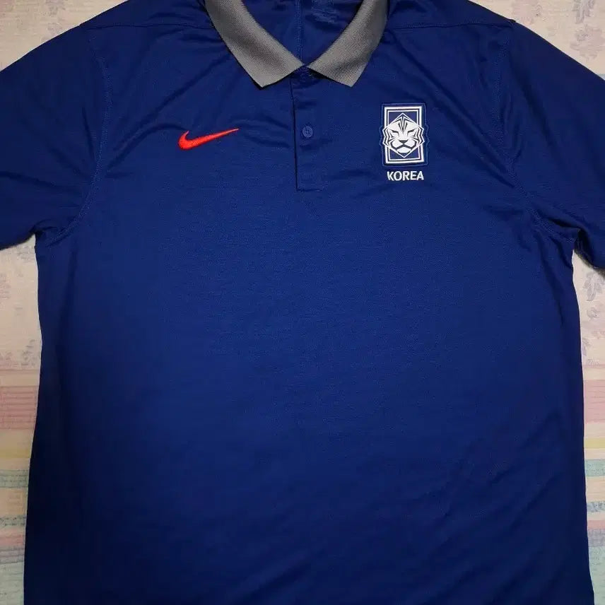 [BUNJANG] Nike South Korea National Football Team Polo T-Shirt / 나이키 대한민국 축구 국가대표 카라티셔츠